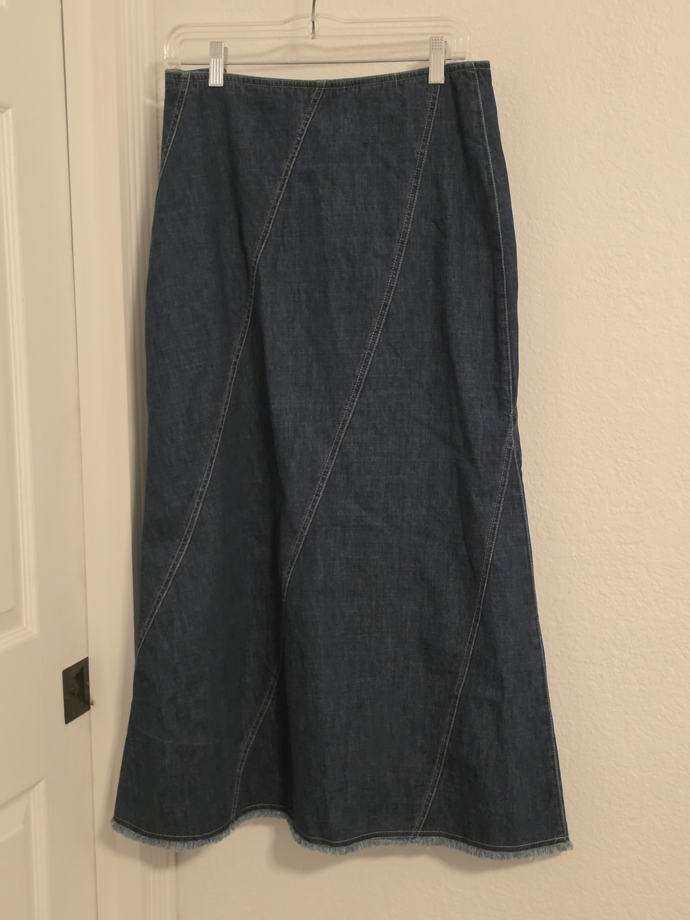 Liz Claiborne Dark Blue Denim A-Line Skirt
